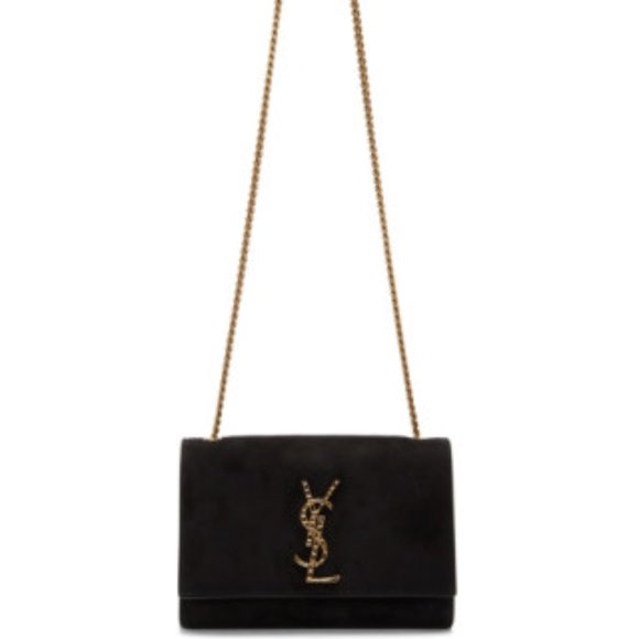 Saint Laurent Kate Small Crossbody YSL Monogram Kate Small Suede Chain Crossbody - Picture 13 of 14